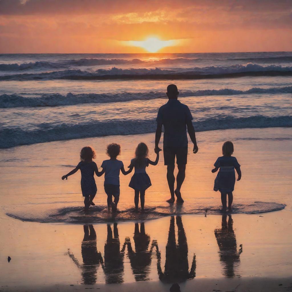  Ocean , Sunset , Family with Kids