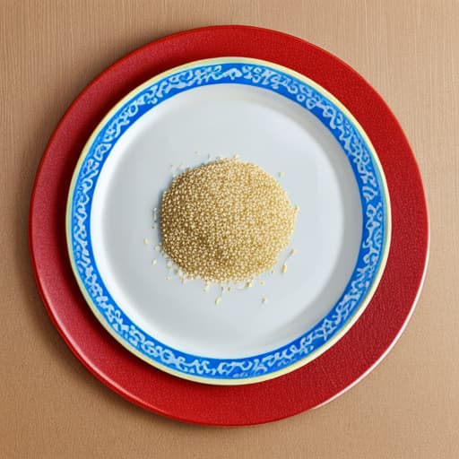  Draw a plate of Xiaogan sesame candy ，