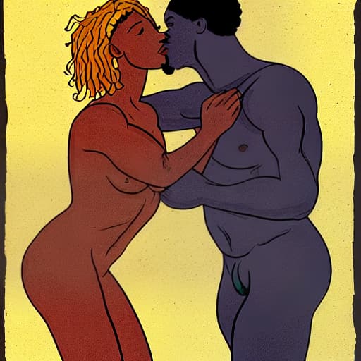  Taurus Man, Capricorn Woman Expressing there intensive love to one another.