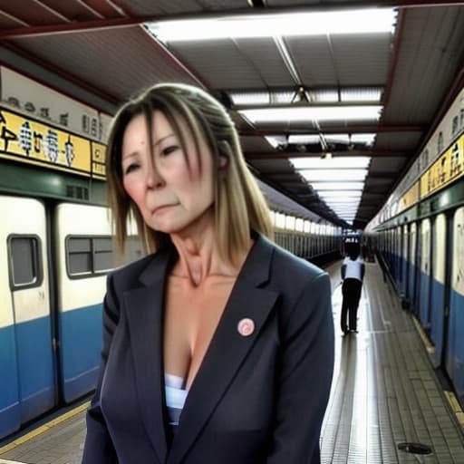   mature de 40 años anal en la estación de tren de Japón fotos de 8mm