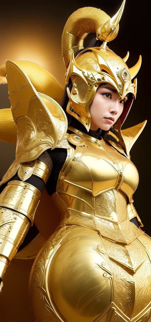  (((The form and characteristics of dragons, the armor of dragon totems)))(((The lemon yellow underworld warrior armor in the Japanese anime "Saint Seiya" has a lemon yellow metallic luster, covering the helmet with only a beautiful face. The golden hair slopes down like a waterfall from behind the helmet, and there are a pair of huge lemon yellow metal antelope horns and exquisite carvings on the left and right sides of the helmet. The huge shoulder armor extends outward, with a multi level structure and exquisite pattern structures on the edges. The lemon yellow metal trunk armor structure is very special, with exquisite pattern design. The arms and palms are covered with lemon yellow metal armor and gorgeous decorative carvings. The thigh