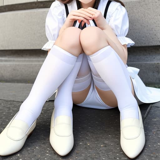  White stockings girl,