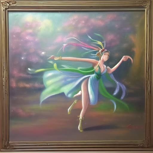  painting of maiden dancing