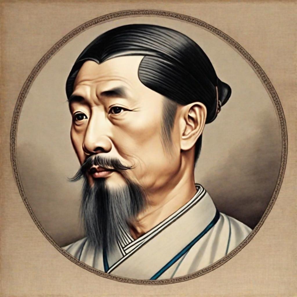  masterpiece, best quality,According to the existing historical pictures, draw the portrait of Liu Hang, the prime minister of Song Dynasty in China.