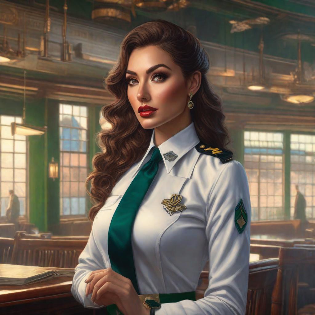  Una chica con uniforme con falda y con calcetas escolares verdes azules blancas y negras y rojas , realistic, portrait, art by donato giancola and greg rutkowski, realistic face, digital art, trending on artstation hyperrealistic, full body, detailed clothing, highly detailed, cinematic lighting, stunningly beautiful, intricate, sharp focus, f/1. 8, 85mm, (centered image composition), (professionally color graded), ((bright soft diffused light)), volumetric fog, trending on instagram, trending on tumblr, HDR 4K, 8K