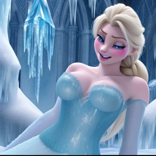  Elsa fucked by an ice golem