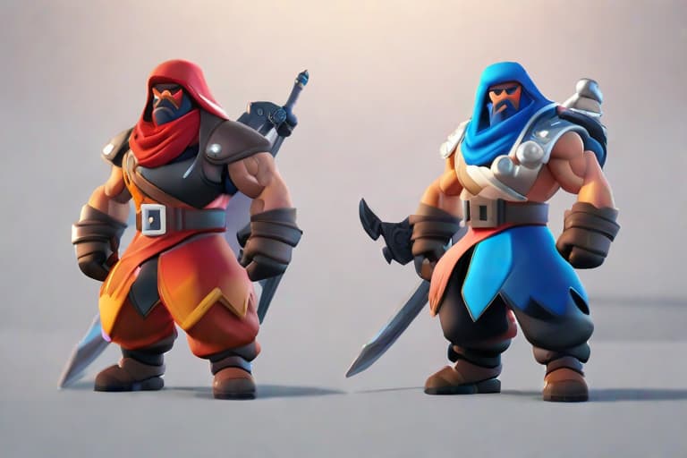  fictional character in brawl stars style hyperrealistic, full body, detailed clothing, highly detailed, cinematic lighting, stunningly beautiful, intricate, sharp focus, f/1. 8, 85mm, (centered image composition), (professionally color graded), ((bright soft diffused light)), volumetric fog, trending on instagram, trending on tumblr, HDR 4K, 8K