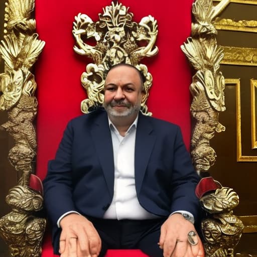  Create an image of Mr. José Pilintra sitting on his throne, he is an Umbamda entity