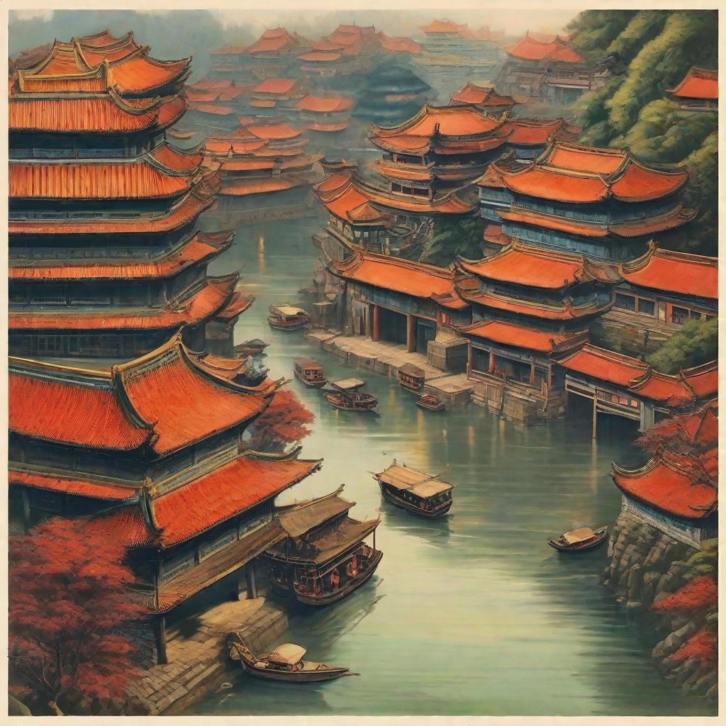  masterpiece, best quality,Chongqing people believe in pictures, full of human feelings