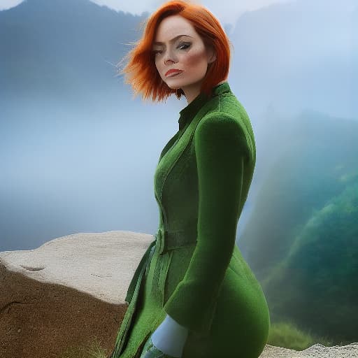  Emma Stone,,,, squatting,, short red hair,, big,, penetrating with,,,, out of,, hyperrealistic, full body, detailed clothing, highly detailed, cinematic lighting, stunningly beautiful, intricate, sharp focus, f/1. 8, 85mm, (centered image composition), (professionally color graded), ((bright soft diffused light)), volumetric fog, trending on instagram, trending on tumblr, HDR 4K, 8K