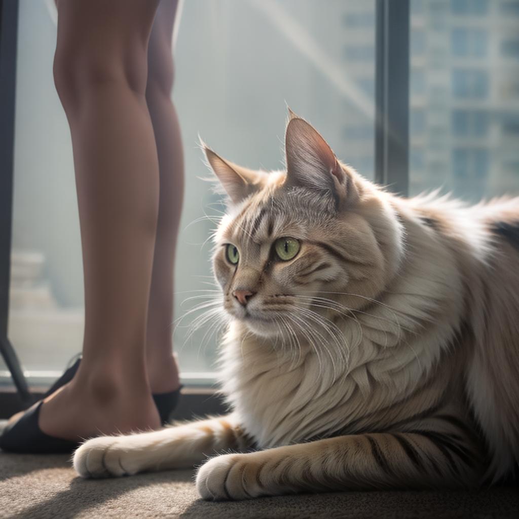  @PB_ImgGenBot Cat hyperrealistic, full body, detailed clothing, highly detailed, cinematic lighting, stunningly beautiful, intricate, sharp focus, f/1. 8, 85mm, (centered image composition), (professionally color graded), ((bright soft diffused light)), volumetric fog, trending on instagram, trending on tumblr, HDR 4K, 8K