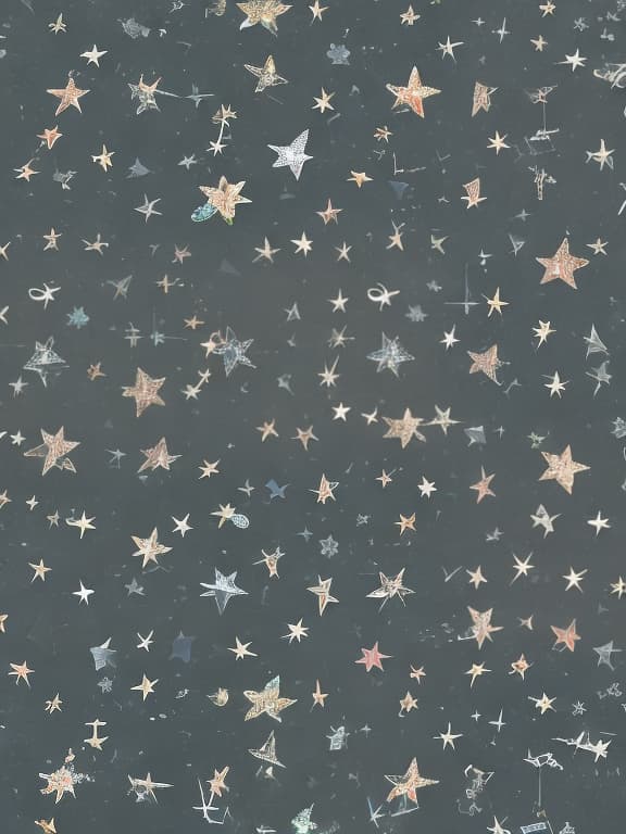  Cute musical notes and sparkling stars and gems wallpaper