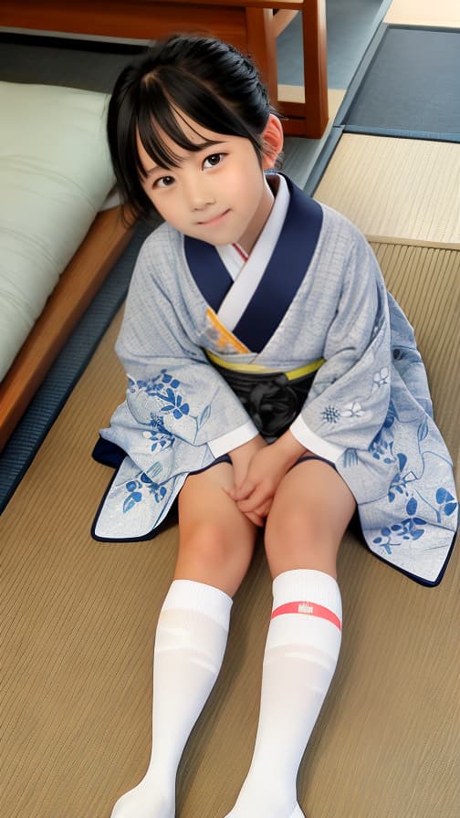  6th grade high socks loincloth, futon, kimono, Ryokan, boy