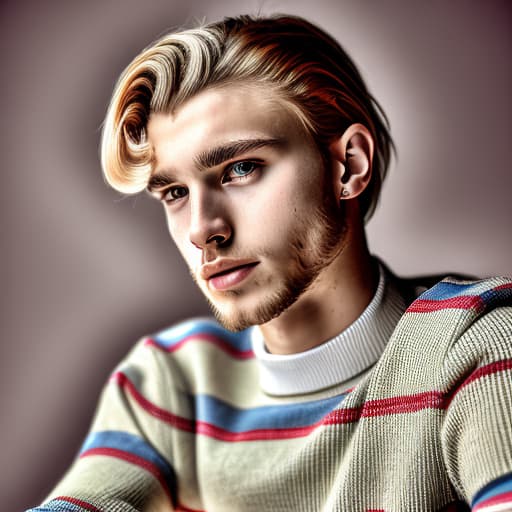 portrait+ style czech homosexual queer twink blonde very cute dude face