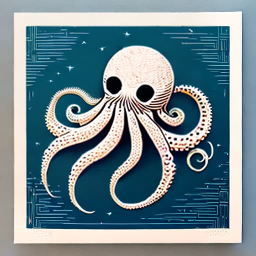 estilovintedois Lino print style octopus