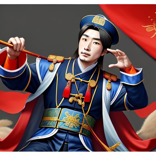  A Chinese Ming Dynasty general ，