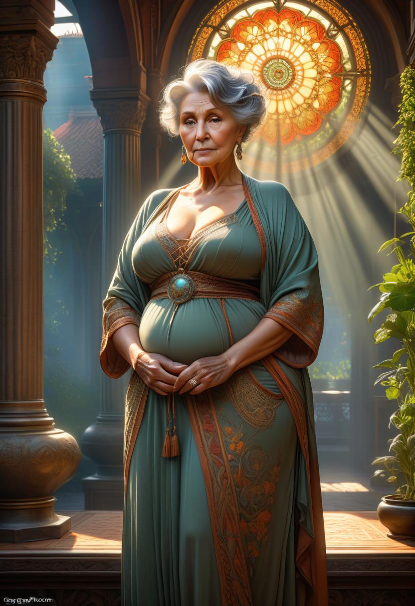  HDR photo of digital 3d ilration of a old woman with a slight excess weight in full height, short haircut, intricate, with high detail, cute face, hair in the lower abdomen between the , art, cozy atmosphere, digital painting, artstation, concept art, smooth, clear focus, ilrations, works by artgerm, Greg Rutkowski and Alphonse Mucha . High dynamic range, vivid, rich details, clear shadows and highlights, realistic, intense, enhanced contrast, highly detailed hyperrealistic, full body, detailed clothing, highly detailed, cinematic lighting, stunningly beautiful, intricate, sharp focus, f/1. 8, 85mm, (centered image composition), (professionally color graded), ((bright soft diffused light)), volumetric fog, trending on instagram, trending on tumblr, HDR 4K, 8K