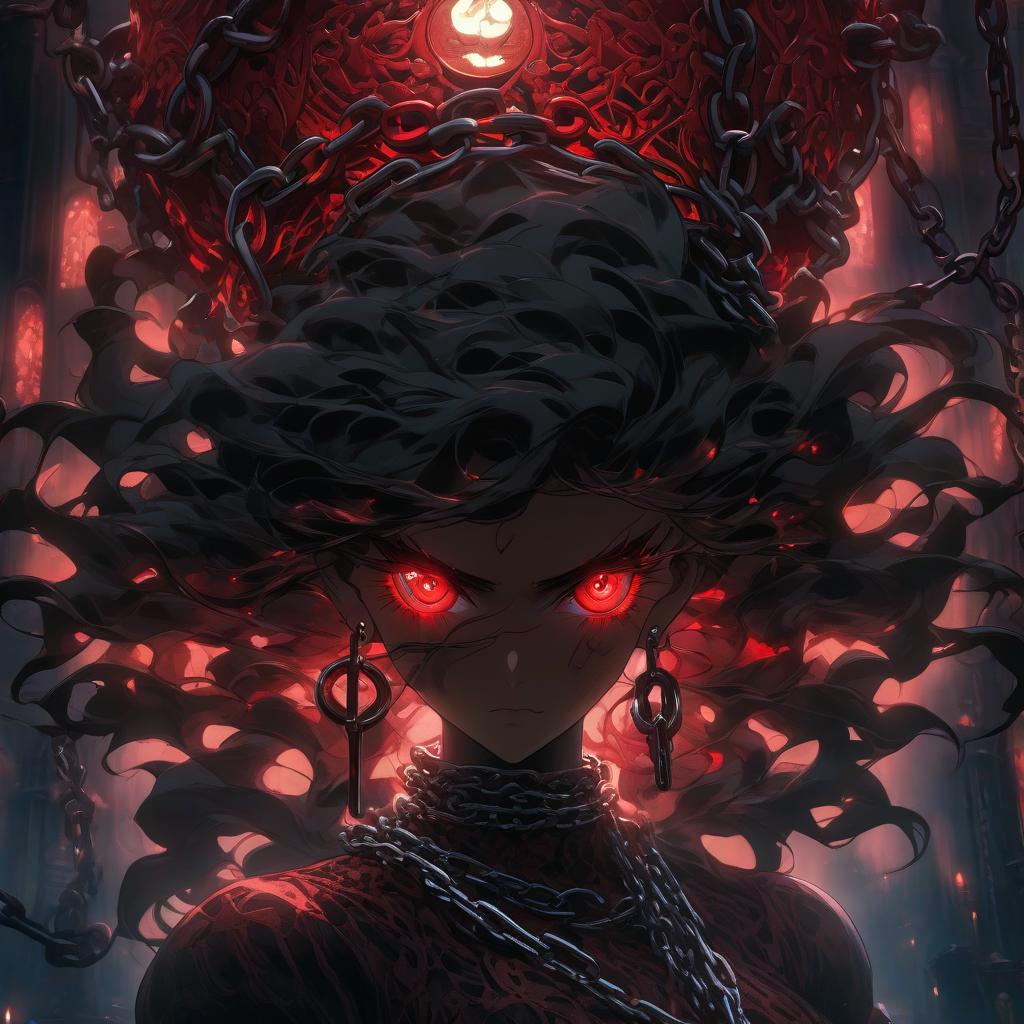  anime artwork a girl with red eyes and a chain around her neck, dark wallpaper, channeling mana, terror glows, white light shining on her, beautiful white lighting, metal lace, naval background, wearing black witch hat, magical aura of insanity, clear image . anime style, key visual, vibrant, studio anime, highly detailed hyperrealistic, full body, detailed clothing, highly detailed, cinematic lighting, stunningly beautiful, intricate, sharp focus, f/1. 8, 85mm, (centered image composition), (professionally color graded), ((bright soft diffused light)), volumetric fog, trending on instagram, trending on tumblr, HDR 4K, 8K