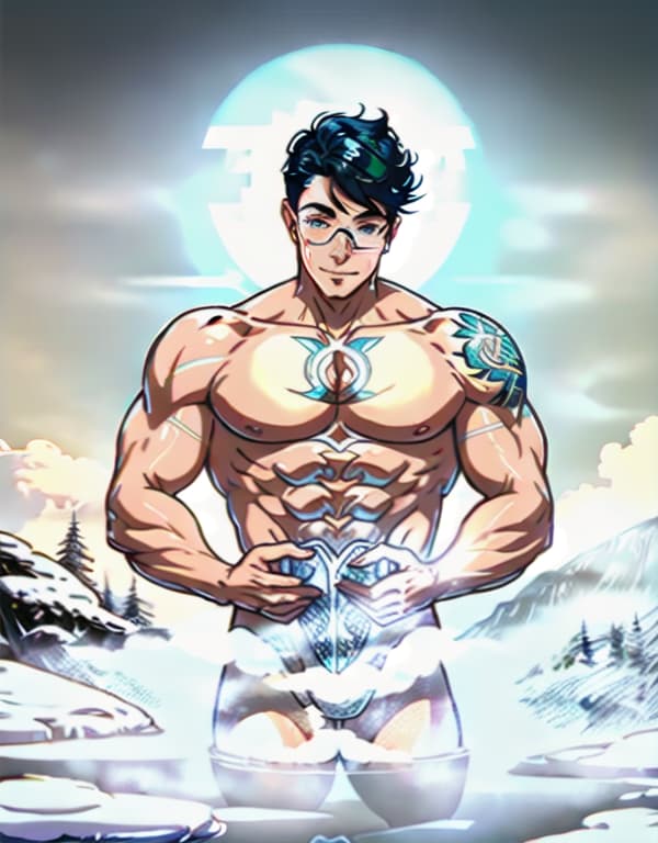  tattooed brothers with yellow glasses and white lace socks are taking a bath in snow，gay，Asian，Asiatic，Asian，Asian， portrait, happy colors, bright eyes, clear eyes, warm smile, smooth soft skin，symmetrical, anime wide eyes，big bulge， huge pectorales, naked whole body <lora:360-skybox-environment:1> hyperrealistic, full body, detailed clothing, highly detailed, cinematic lighting, stunningly beautiful, intricate, sharp focus, f/1. 8, 85mm, (centered image composition), (professionally color graded), ((bright soft diffused light)), volumetric fog, trending on instagram, trending on tumblr, HDR 4K, 8K