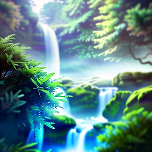  a beautiful anime girl Hidden Waterfalls hyperrealistic, full body, detailed clothing, highly detailed, cinematic lighting, stunningly beautiful, intricate, sharp focus, f/1. 8, 85mm, (centered image composition), (professionally color graded), ((bright soft diffused light)), volumetric fog, trending on instagram, trending on tumblr, HDR 4K, 8K