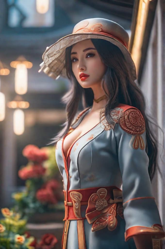  Anime Girl hyperrealistic, full body, detailed clothing, highly detailed, cinematic lighting, stunningly beautiful, intricate, sharp focus, f/1. 8, 85mm, (centered image composition), (professionally color graded), ((bright soft diffused light)), volumetric fog, trending on instagram, trending on tumblr, HDR 4K, 8K