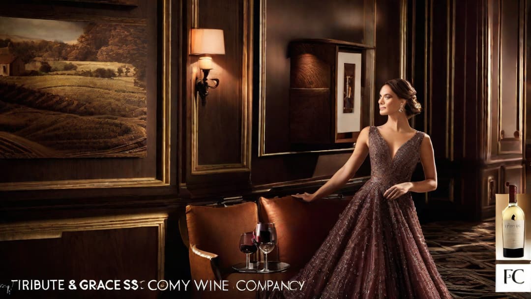  Create an enchanting visual masterpiece that captures the essence of "A Tribute to Grace Wine Company," showcasing the allure and elegance of their timeless creations. hyperrealistic, full body, detailed clothing, highly detailed, cinematic lighting, stunningly beautiful, intricate, sharp focus, f/1. 8, 85mm, (centered image composition), (professionally color graded), ((bright soft diffused light)), volumetric fog, trending on instagram, trending on tumblr, HDR 4K, 8K