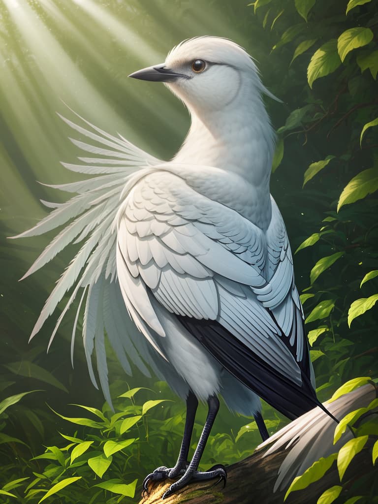  Takuboku bird (animal), forest, rich nature, sunbeams, realistic, beautiful fur, real hair, real texture, soft light, masterpiece, best quality,8k,ultra detailed,high resolution,an extremely delicate and beautiful,hyper detail