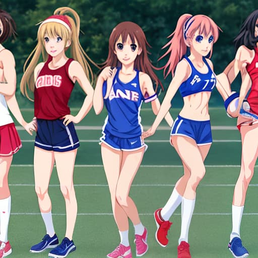  anime girls athletes