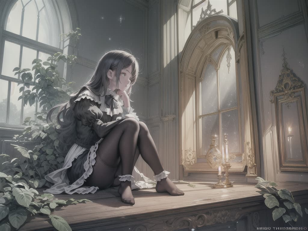  (8K, high resolution), (masterpiece, best quality:1.2), highres, perfect anatomy,a young alone lost in thought sitting by a window victorian soft lighting,light particles, soft lighting, volumetric lighting, intricate details, finely detailed