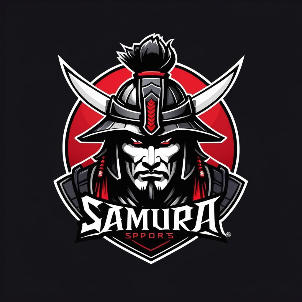  Logo, E-sports logo samurai
