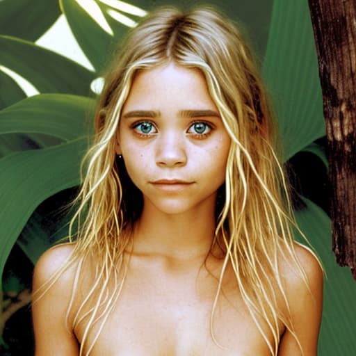   old angel in Paradise Ashley Olsen , beautiful face, right body, hole in , light hair, ist, , full height, happy, maximum aphrodisiac arousal