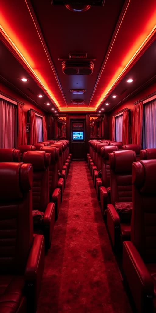  good quality, high quality, mobile cinema train car offers luxurious movie experience