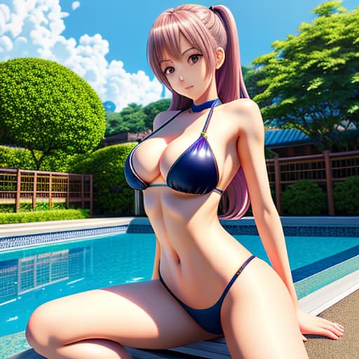  a woman posing on pool, detailed anime artwork, top rated on pixiv, body fitness proportions, fine detail anime, japanese illustrator, by Nagasawa Rosetsu, highly detailed, detailed anime art, pixiv frontpage, anime style, anime arts, fine details. girls frontline, clean detailed anime art