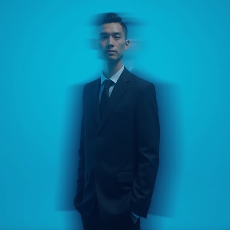  business casual, modern, stylish, blue background, best quality, masterpiece. hyperrealistic, full body, detailed clothing, highly detailed, cinematic lighting, stunningly beautiful, intricate, sharp focus, f/1. 8, 85mm, (centered image composition), (professionally color graded), ((bright soft diffused light)), volumetric fog, trending on instagram, trending on tumblr, HDR 4K, 8K