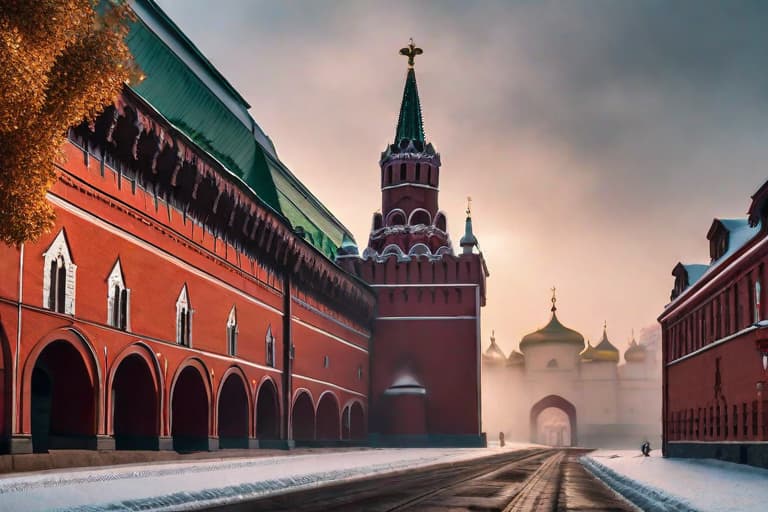  Moscow Kremlin in the Star Wars universe hyperrealistic, full body, detailed clothing, highly detailed, cinematic lighting, stunningly beautiful, intricate, sharp focus, f/1. 8, 85mm, (centered image composition), (professionally color graded), ((bright soft diffused light)), volumetric fog, trending on instagram, trending on tumblr, HDR 4K, 8K