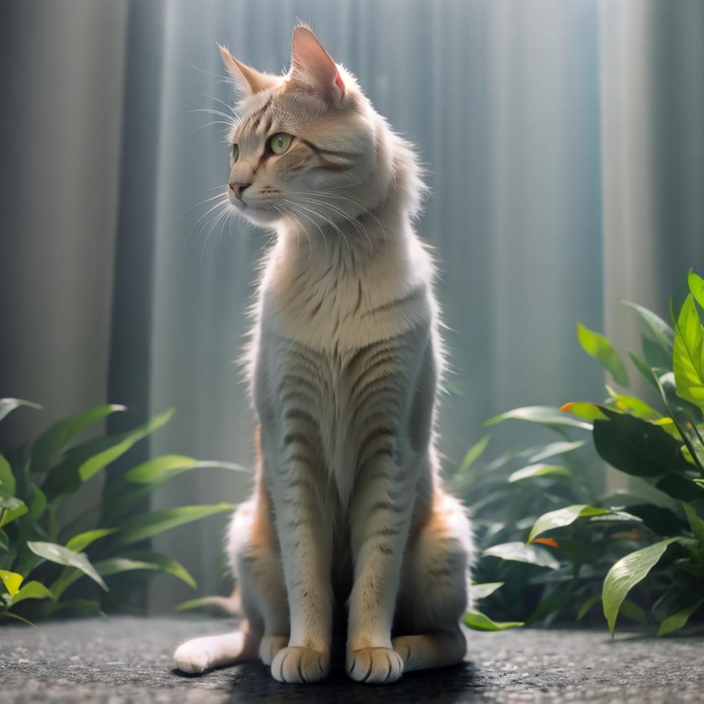  @PB_ImgGenBot Cat hyperrealistic, full body, detailed clothing, highly detailed, cinematic lighting, stunningly beautiful, intricate, sharp focus, f/1. 8, 85mm, (centered image composition), (professionally color graded), ((bright soft diffused light)), volumetric fog, trending on instagram, trending on tumblr, HDR 4K, 8K