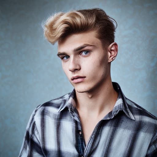 portrait+ style czech homosexual twink blonde very cute dude face