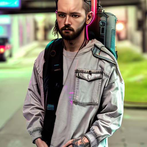 nvinkpunk ultra realistic man, hyper detail, cinematic lighting, magic neon, dark red city, Canon EOS R3, nikon, f/1.4, ISO 200, 1/160s, 8K, RAW, unedited, symmetrical balance, in-frame, 8K