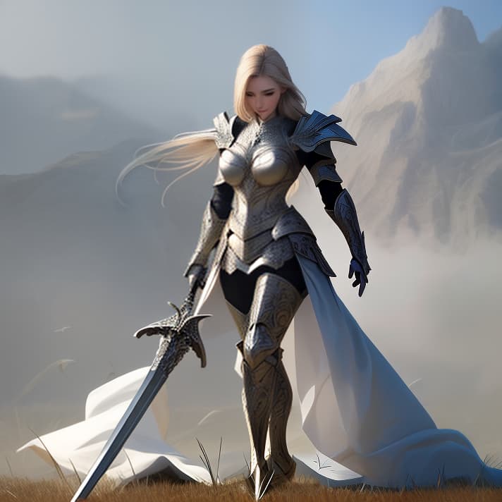  Two birds in a field, wearing an armor and fighting with a sword, HD, Cartoon Style hyperrealistic, full body, detailed clothing, highly detailed, cinematic lighting, stunningly beautiful, intricate, sharp focus, f/1. 8, 85mm, (centered image composition), (professionally color graded), ((bright soft diffused light)), volumetric fog, trending on instagram, trending on tumblr, HDR 4K, 8K