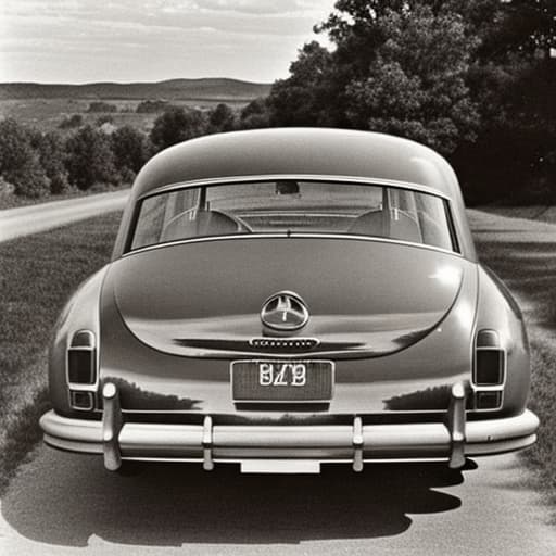  A photo by bruce weber of a beautiful old rear view, stable diffusion