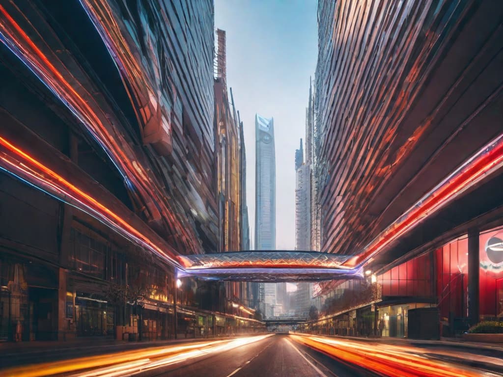  A futuristic cityscape with interconnected nodes of light, symbolizing the decentralized network of artificial intelligence. The skyline of Singapore looms in the background, representing the pioneering advancements in decentralized AI technology by the ICP. digital art, ilustration, no flares, clean hyperrealistic, full body, detailed clothing, highly detailed, cinematic lighting, stunningly beautiful, intricate, sharp focus, f/1. 8, 85mm, (centered image composition), (professionally color graded), ((bright soft diffused light)), volumetric fog, trending on instagram, trending on tumblr, HDR 4K, 8K