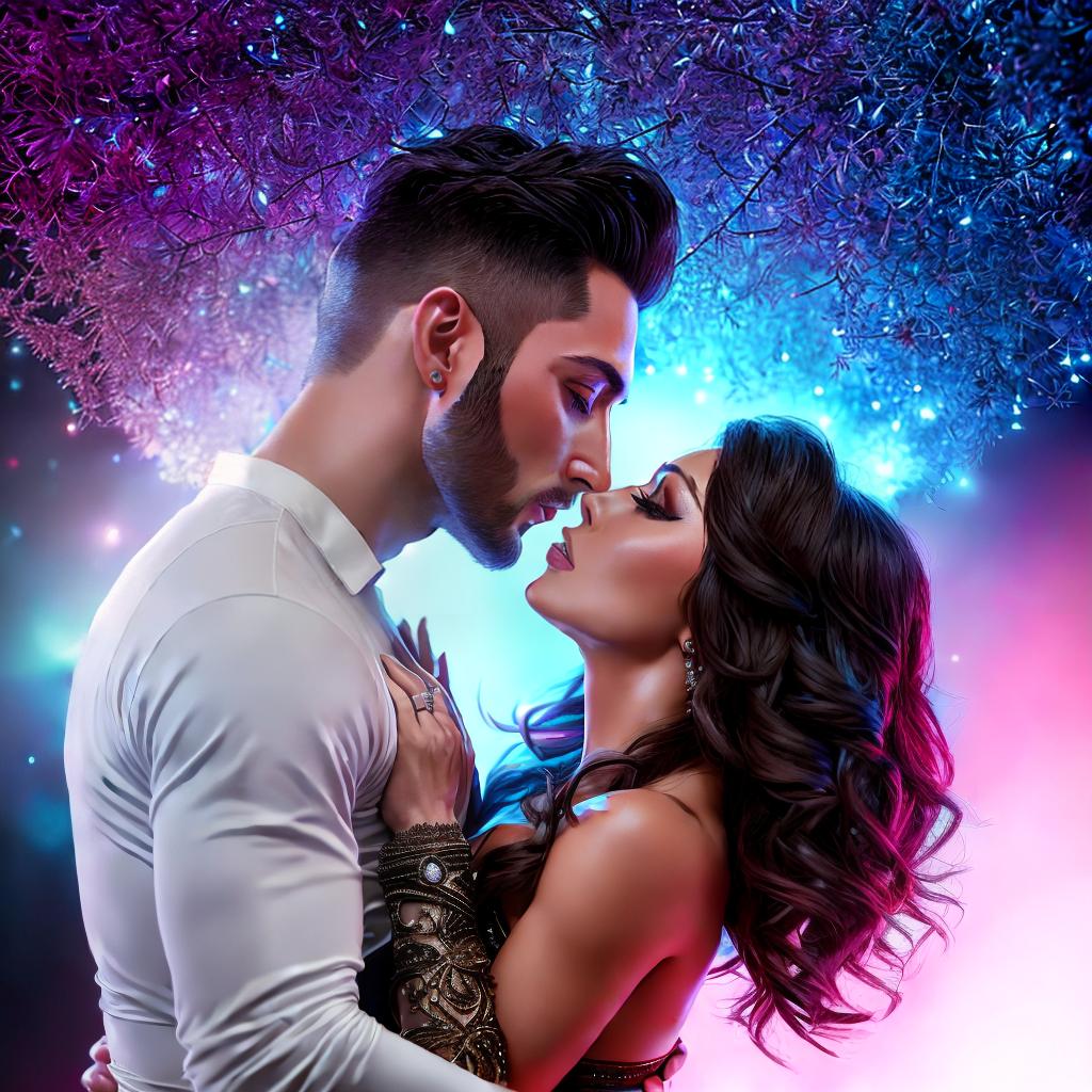  Ani Lorak and Sergey Lazarev kiss on the lips ,highly detailed, cinematic lighting, stunningly beautiful, intricate, sharp focus, f1. 8, 85mm, (centered image composition), (professionally color graded), ((bright soft diffused light)), volumetric fog, trending on instagram, trending on tumblr, HDR 4K, 8K