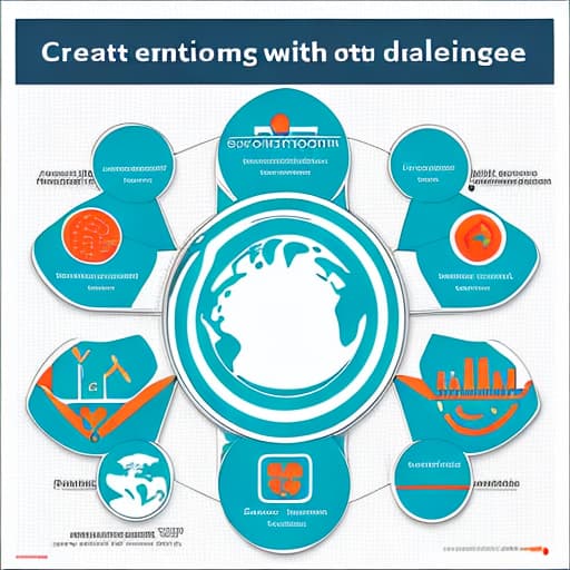  create me An infographic is defined as a visual image such as chart or diagram used to present information or data. and the topic is 1. Challenges to Globalization