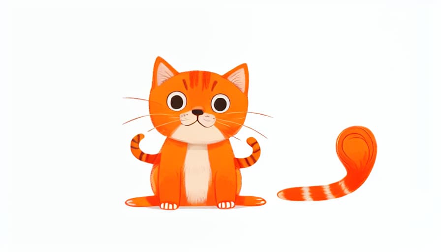  Orange cat, whole body