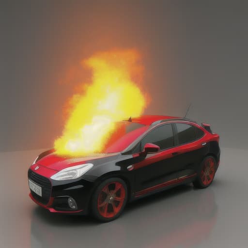  roket motor burning 3D 4K perfect details realistic effective UHD