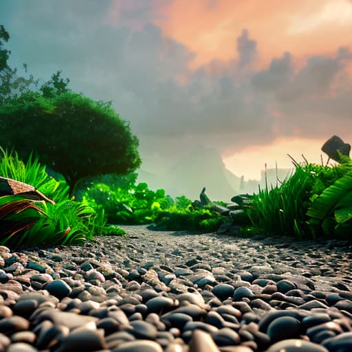 nvinkpunk Stony ground full of stones with a dry tree and a very cloudy and dramatic sky hyperrealistic, full body, detailed clothing, highly detailed, cinematic lighting, stunningly beautiful, intricate, sharp focus, f/1. 8, 85mm, (centered image composition), (professionally color graded), ((bright soft diffused light)), volumetric fog, trending on instagram, trending on tumblr, HDR 4K, 8K