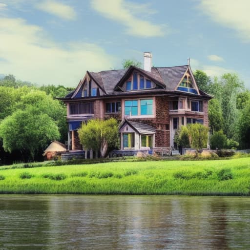  a fabulous house by the river bank