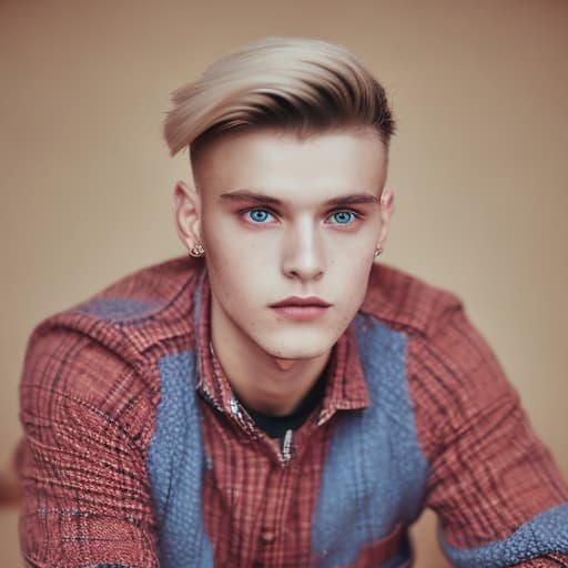 portrait+ style czech homosexual queer twink blonde very cute dude face