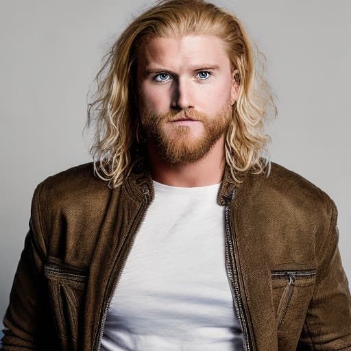 portrait+ style wwe queer blonde hunk dude face