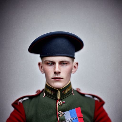 portrait+ style 1914 Great War British soldier